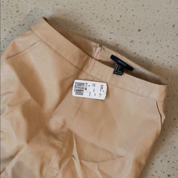 leather peach skirt - Picture 4 of 4